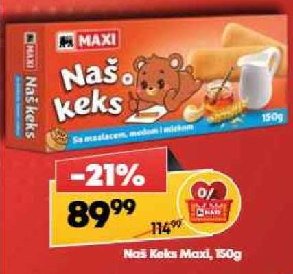 Naš Keks Maxi, 150g