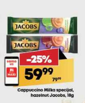 Cappuccino Milka Specijal hazelnut Jacobs 18g