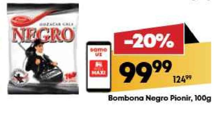 Bombona Negro Pionir 100g