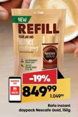 Kafa instant doypack Nescafe Gold 150g
