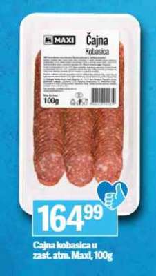 Čajna kobasica u zast. atm. Maxi, 100g