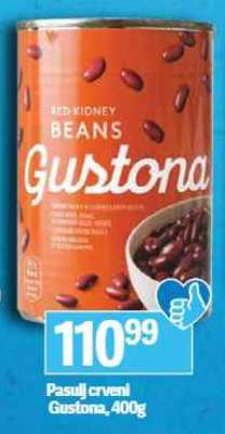 Pasulj crveni Gustona, 400g