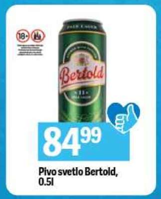 Pivo svetlo Bertold, 0.5l