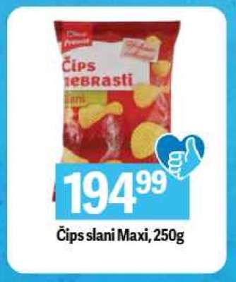 Čips slani Maxi, 250g