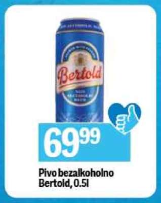 Pivo bezalkoholno Bertold, 0.5l