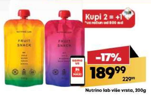 Nutrino lab više vrsta 200g