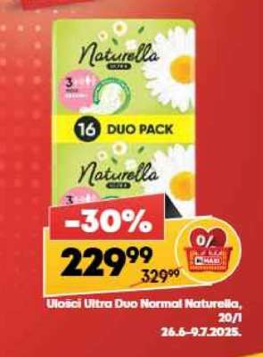 Ulošci Ultra Duo Normal Naturella 20/1