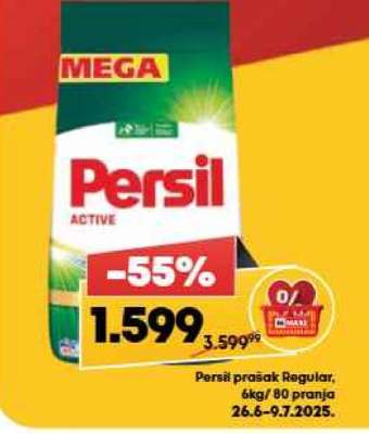Persil prašak Regular 6kg, 80 pranja