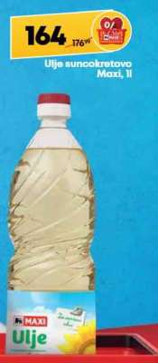 Ulje suncokretovo Maxi, 1l