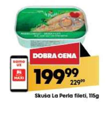 Skuša La Perla fileti, 115g