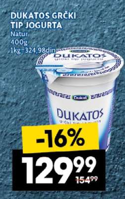 Dukatos Grčki tip jogurta