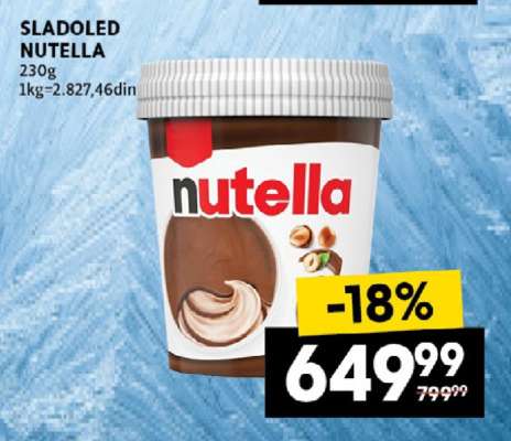 SLADOLED NUTELLA