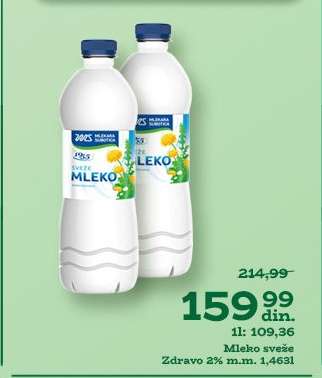 sveže mleko