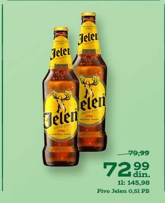Pivo Jelen 0,5l pb