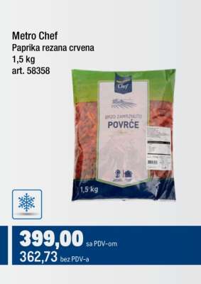Metro Chef Paprika rezana crvena