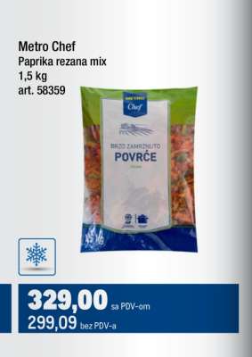 Metro Chef Paprika rezana mix