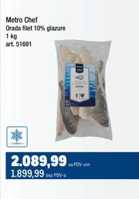 Metro Chef Orada filet 10% Glazure