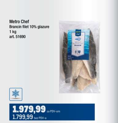 Metro Chef Brancin filet 10% glazure