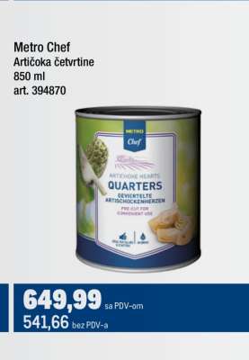 Metro Chef Artičoka četvrtine