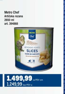 Metro Chef Artičoka rezana