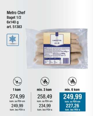 Metro Chef Baget 1/2
