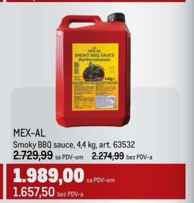 MEX-AL Smoky BBQ sauce