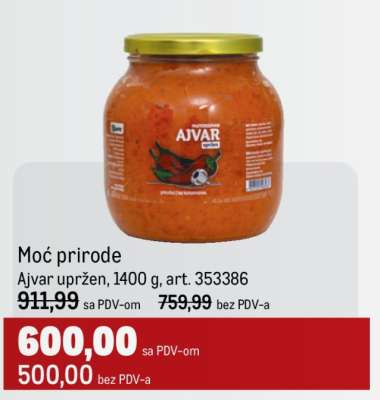 Moć prirode Ajvar upržen