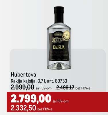 Hubertova Rakija kajsija