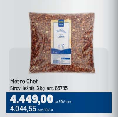 Metro Chef Sirovi lešnik