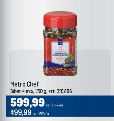 Metro Chef Biber 4 mix
