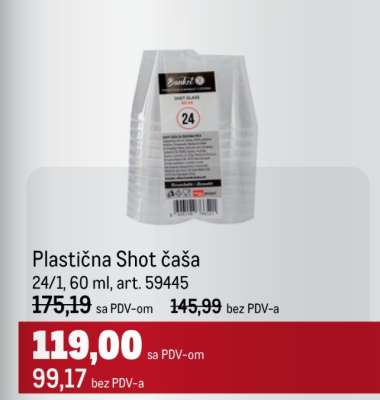 Plastična Shot čaša