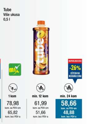 Tube Više ukusa 0,5 l
