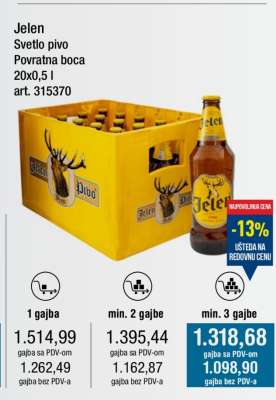 Jelen Svetlo pivo