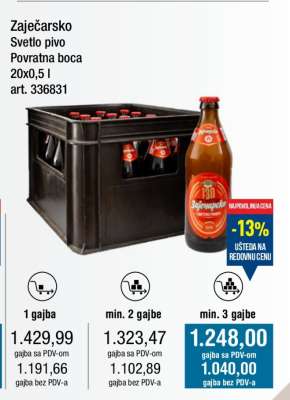 Zaječarsko Svetlo pivo