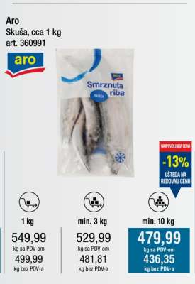 Aro Skuša, cca 1 kg