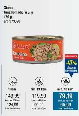 Giana tuna komadići u ulju