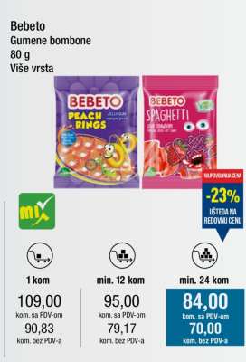 Bebeto gumene bombone