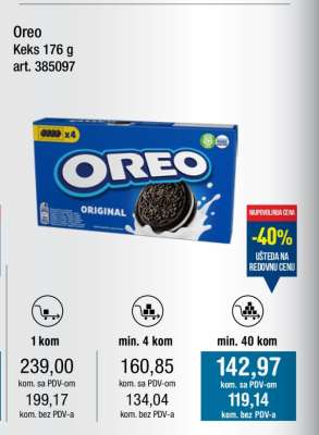 Oreo Keks 176 g