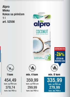Alpro Mleko Kokos sa pirinčem