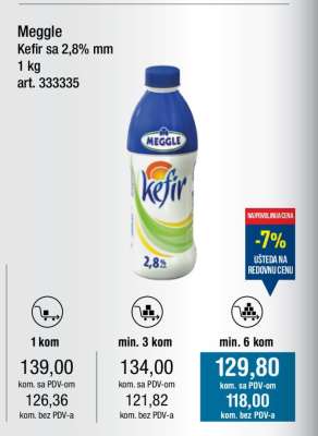 Meggle Kefir sa 2,8% mm