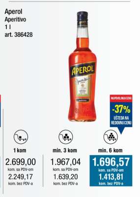 Aperol Aperitivo 1 l