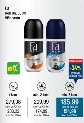 Fa Roll On, 50 ml