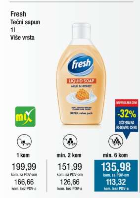 Fresh Tečni sapun 1l