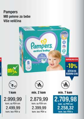 Pampers MB pelene za bebe