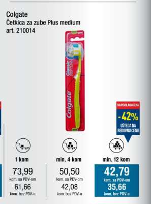 Colgate Četkica za zube plus medium