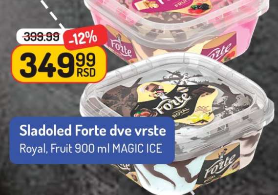 Sladoled Forte dve vrste