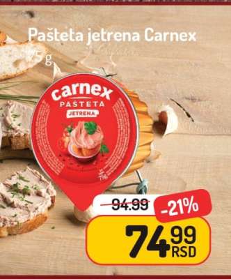 Pašteta jetrena Carnex