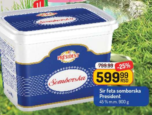Sir feta somborska President