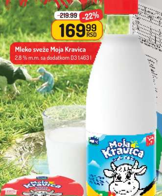 Mleko sveže Moja Kravica