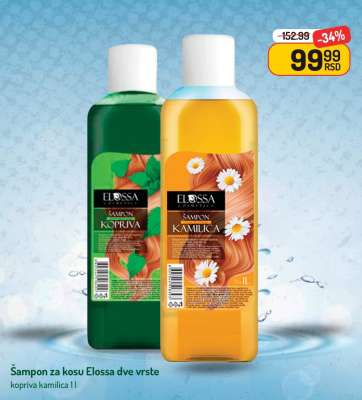 Šampon za kosu Elossa dve vrste